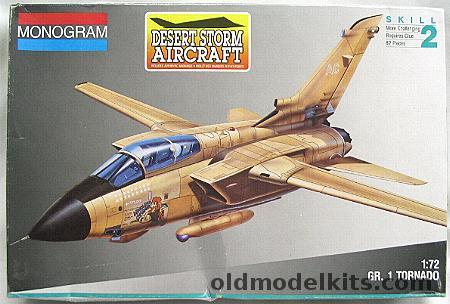 Monogram 1/72 Tornado GR.1 Desert Storm Aircraft 'Armoured Charmer' or 'Donna Ewin', 5477 plastic model kit